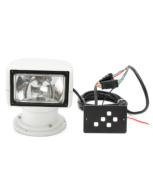 360 Remote Control Spotlight Searchlight Marine Work Light Boat Truck Car 12V 100W Bulb