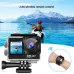 AUSEK 4K 60fps Action Camera with Dual Screen Sport Camera Anti-Shake Remote Control Video Wifi Oet Wide Angle DV Camera Sports Camera 30m Waterproof Ratingutdoor Cycling Helm