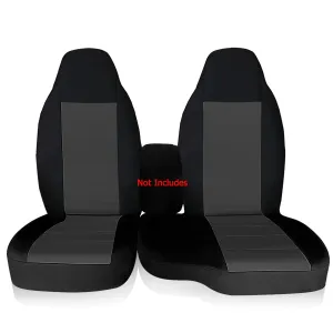 2pc Front Car Seat Covers Center For Ford Ranger 60/40 HIGH BACK 2004-2012