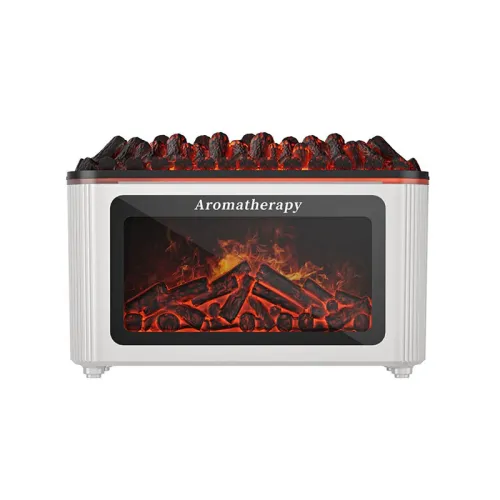 Tevorex USB Desktop Humidifier with Firewood Flame Effect, Aromatherapy Aroma Diffuser for Home, Office