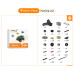 AOSEED X-Racer Toy Creation Kit 330 Pieces Fit for X-Maker 3D Printed Remote Control Car Assembly STEM Educational DIY Fun