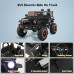 Funtok R03S 24V 7AH 2 Seater Ride on Truck Safety Electric Car for Kids 4*38W Motors with Parent Remote Control Spring Suspension Slow Start