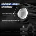 NOVSIGHT A500-WL11-1 2-inch 1500lm Motorcycle Headlight Dual Beam Modes Motorcycle Spotlight  IP68 Waterproof