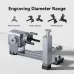 LONGER Nano Rotary Extension Claws Extended Engraving Area Slide Extension Claws 120mm x 300mm Type-C Connection Anodized Aluminum Alloy Over 300 Materials Engraving Cutting Rotary Body