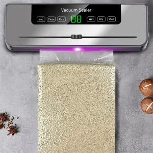 Comfook Electric Vacuum Sealer Dry/Wet Food Sealed Packaging Kitchen Food Storage Seal UV Sterilization Built-in Cutter Knife