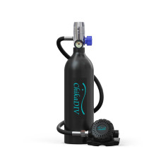 CHIKADIV 1L Scuba Tank Refillable Oxygen Cylinder Underwater Diving Gear for Diver Portable Diving and Snorkeling Equipment
