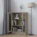 Vitrine Cabinet Sonoma Oak 32.5"x12"x45.3" Chipboard