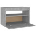 TV Cabinet with LED Lights Concrete Gray 23.6"x13.8"x15.7