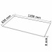 Desk Top Tempered Glass Rectangular 47.2"x25.6