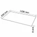 Desk Top Tempered Glass Rectangular 47.2"x25.6