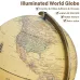 12" Illuminated World Globe 720 Rotating Education Cartography Map W/ LED Light
