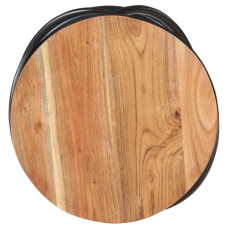 End Table 15.7"x15.7"x20.5" Solid Acacia Wood