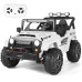 FUNTOK R06S 24V 7AH Double Seater Kids Ride on Truck Car 8km/h Max Speed Safety Rechargeable Powered Electric Car for 3-8 Years Old Kids with Remote Control