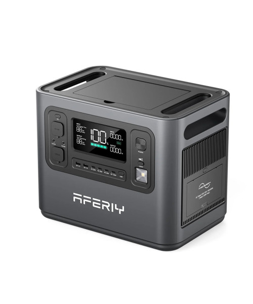 Aferiy P110-D 1200W 960Wh LiFePO4 Portable Power Station UPS Pure Sine Wave 14 Outputs, Fully Recharge in 1.5 Hours with LED Light Solar Generator for Outdoor Camping Home Emergency Backup Power
