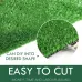 Premium Quality UV Resistant Artificial Grass Mat 15mm Thick Fire Retardant PP+PE Material Easy Clean Cut to Fit Indoor Outdoor Use Durable Lawn Decoration Green