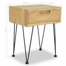 Bedside Cabinets 2 pcs 15.7"x11.8"x19.7" Solid Teak