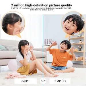 2MP HD Wireless 4G LTE Security Camera 130 Wide Angle Night Vision AI Human Tracking Two-Way Audio Cloud Storage TF Card Smart Home Surveillance CCTV