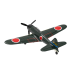 Eachine A6M Zero 2.4GHz EPP 400mm Wingspan 6-Axis Gyro One-Key U-Turn Aerobatic Mini RC Airplane BNF/RTF for Trainer Beginner