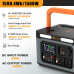 Foursun 1500W (3000W Peak) Portable Power Station 1598.4Wh with 2 AC Outlets Wireless Charge 65W PD Solar Generator for Home Backup Emergency Outdoor Camping