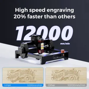 EU/US DirectLONGER RAY5 Mini 2.5W Laser Engraving Machine High Speed 12000mm/min Precision 0.04mm Laser Engraver