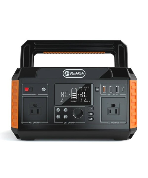 FlashFish P60 560W Portable Power Station 520Wh 140400mAh Solar Generator 110V Pure Sine Wave Power Generator For Camping Travel