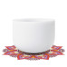 CVNC 432Hz 10" C Note Chakra Crystal Singing Bowl Frosted Quartz Sound Heal Bath