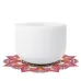 CVNC 432Hz 10" C Note Chakra Crystal Singing Bowl Frosted Quartz Sound Heal Bath