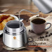Godmorn Stovetop Espresso Maker, Moka Pot, Percolator Italian Coffee Maker, 300ml/10oz/6 cup (espresso cup=50ml), Classic Cafe Maker, stainless steel , suitable for induction cookers