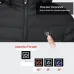2 Zone Electric Heated Jacket Winter Intelligent USB Rechargeable Heating Cotton Coat Motorcycle Winter Smart Jacket