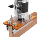 For 65mm Trimming Machine 2 In 1 Slotted Bracket Invisible Fasteners Wardrobe Cupboard Panel Punch Locator Aluminum with Scale