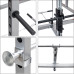 BOMINFIT Multi-Function Power Cage Power Tower 17.5-68'' High Adjustable Dipping Station Barbell Stand Squat Cage for Weight Training Max Loading 800lbs