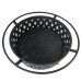 32 inch Round Crossweave Wood Burning Fire Pit Stove Firepit Heater with Poker for Outdoor Camping Patio Deck Backyard, 8011