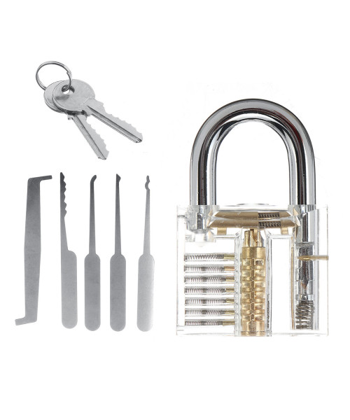5/19/25PCS Unlocking Locksmith Practice Lock Pick Key Extractor Padlock Lockpick Tool Kits