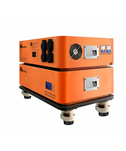 Cloudenergy 48V 150Ah 7.68Kwh Stackable LiFePO4 Battery with 6kw Inverter 60A MTTP 10 Year Lifetime Perfect for Monitor RV, Solar, Energy Storage, Overland, Off-Grid (7.68Kwh Battery+Inverter) CL48-S1