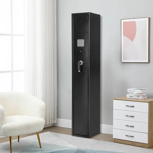 BlackSmith Key Safes for Home Pistols Quick Access Long Key Safe with Keys and Keypad 3 Key Safe Wall Mount Gun Cabinet for Living Room Bedroom Closet