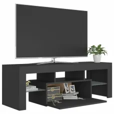 TV Cabinet with LED Lights Gray 47.2"x13.8"x15.7