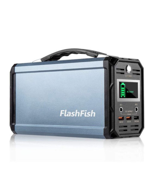 FLASHFISH 60000mAh 300W Portable Solar Power Station Emergency Energy Supply Outdoor Travel Camping Power Generator CPAP Battery Recharged