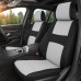 4pcs Car Seat Covers Full Set Fits Most Cars Trucks SUVs Grey