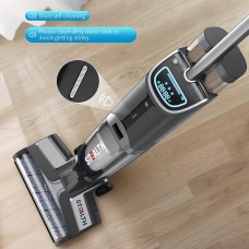 Cordless Electric Mop, Lightweight, 30 Minutes Long Running Time, Self Cleaning, Suitable for Wet Dry Vacuums, Hard Floors and Area Rug
