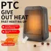 1200W PTC Dual-Purpose Mini Home Heater with Remote Control Intelligent Timing Electric Heater for Bedside Tables Office Desks Floors