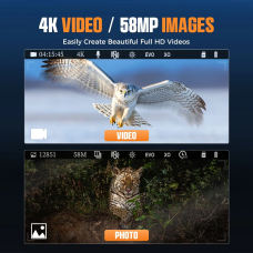 CIGMAN CNV01 4K Night Vision Binoculars 600M Range 3.99" HD Display 5x Digital Zoom Infrared Spotlight 512GB Expandable Memory Rechargeable Battery