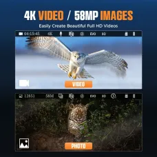 CIGMAN CNV01 4K Night Vision Binoculars 600M Range 3.99" HD Display 5x Digital Zoom Infrared Spotlight 512GB Expandable Memory Rechargeable Battery