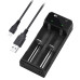 [US Direct] I2 Dual-Slot USB Charging Li-ion Battery Charger Quick Charging For Flashlight RC Toys Home Tools Batteries