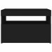 TV Cabinets with LED Lights 2 pcs Black 23.6"x13.8"x15.7