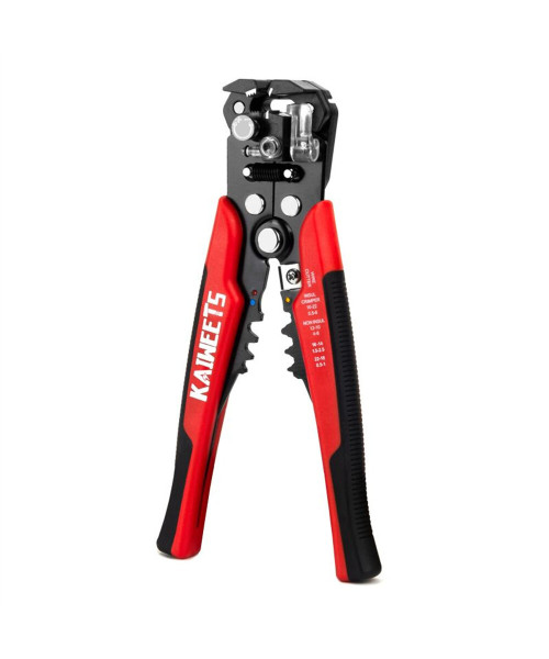 []KAIWEETS KWS-103 Multifunctional Wire Stripper 10-24AWG Stripping 10-22AWG Crimping Adjustable Stopper TPR Handle