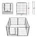 PawGiant Dog Pen 8 Panels 40" Height RV Dog Fence Outdoor Playpens Exercise Pen for Dogs Metal Protect Design Poles Foldable Barrier with Door