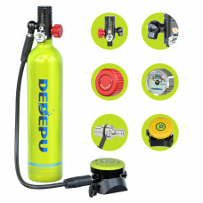 DEDEPU S5000PLUS-E 1L Scuba Tank Gear Diving Equipment Underwater Outdoor Mini Dive Scuba Cylinder Diving Air Tank