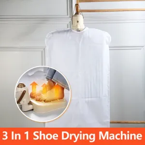 3 in 1 Shoe Drying Machine Foldable Rapid Clothes Dryer Intelligent Ultraviolet Sterilization Deodorization Shoe Drying Winter Foot Warmer