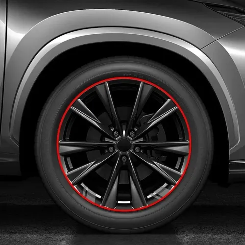 8M Universal Car Hubcap Wheel Rim Protector Stickers Anti-Scratch Anti-Scuff Auto Tire Rim Plated Strip Protective Decoration