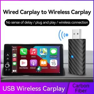 Wireless CarPlay Adapter Original Car Wired Carplay To Wireless Carplay Bluetooth 5.0 Wireless Connection Plug and Play